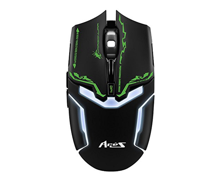 Dragon War G10 Aries 3200 DPI Gaming Mouse - Black - Zoom Image 6