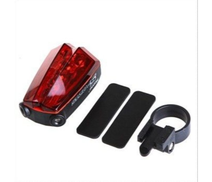  Bicycle safety Rear Led Tail Lamp with Laser Light BTL2-RB Red and Black - Zoom Image 1