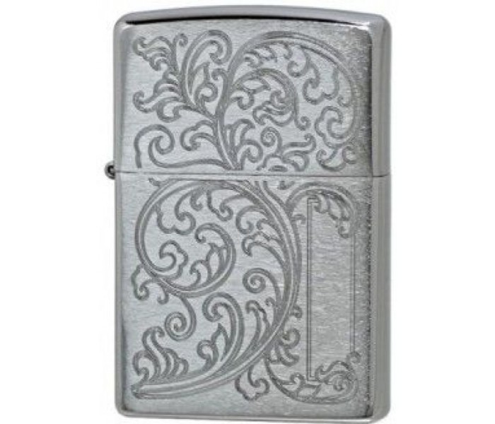 Zippo 29446 200 Vines Winitial Panel Lighter Silver - Zoom Image