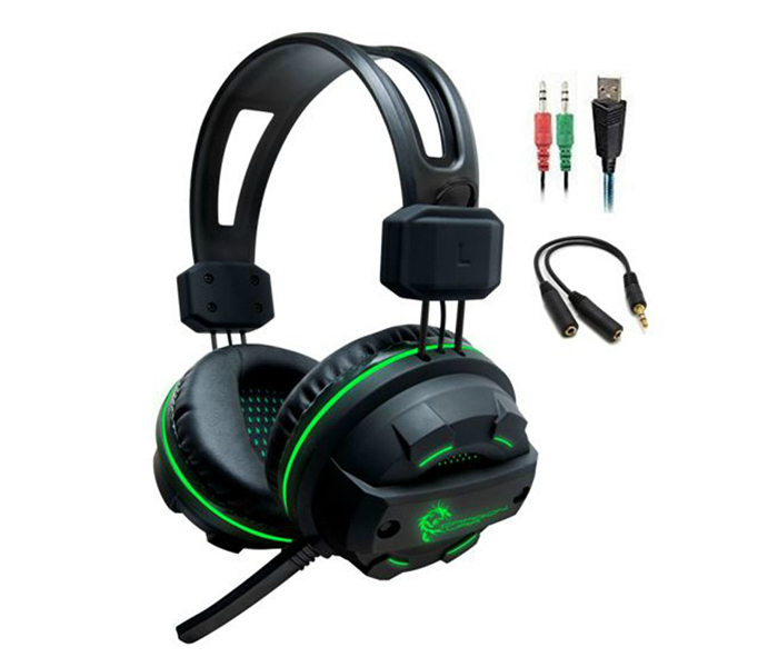 Dragon War G-HS-003 Revan Lighting Effect Gaming Headset - Black - Zoom Image 5