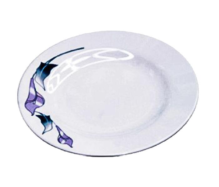 Royalford RF4802 8-inch Melamine Ware Royal Thai Dinner Plate - Purple - Zoom Image