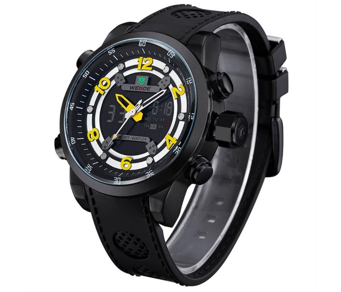 Weide WH 3315PU Mens Analog and Digital Watch Yellow and Black - Zoom Image 1