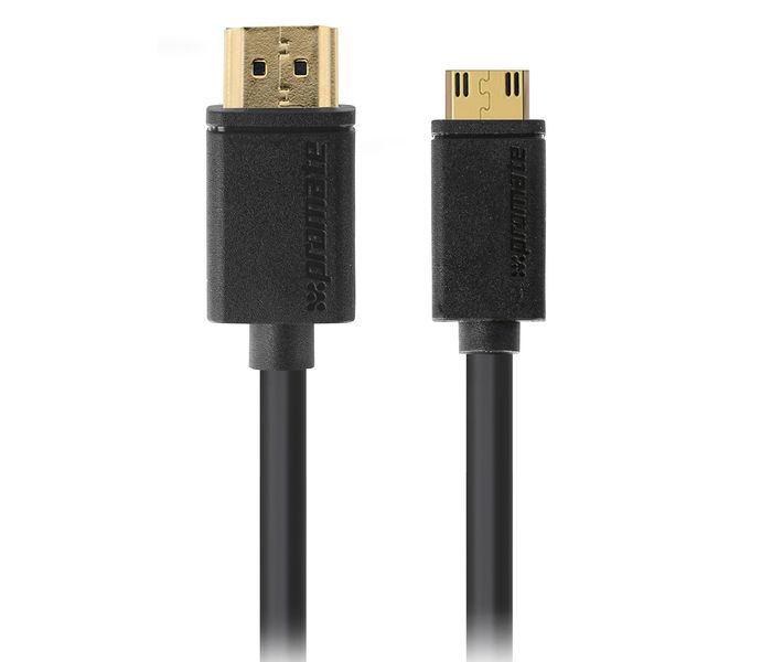 Promate LinkMate-H2L High Speed Premium 24K Gold Plated HDMI to Mini-HDMI Cable - Black - Zoom Image 8