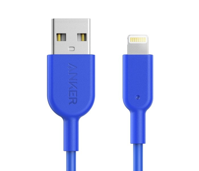 Anker A8432 Powerline II Lightning Cable 3 ft Blue - Zoom Image 3