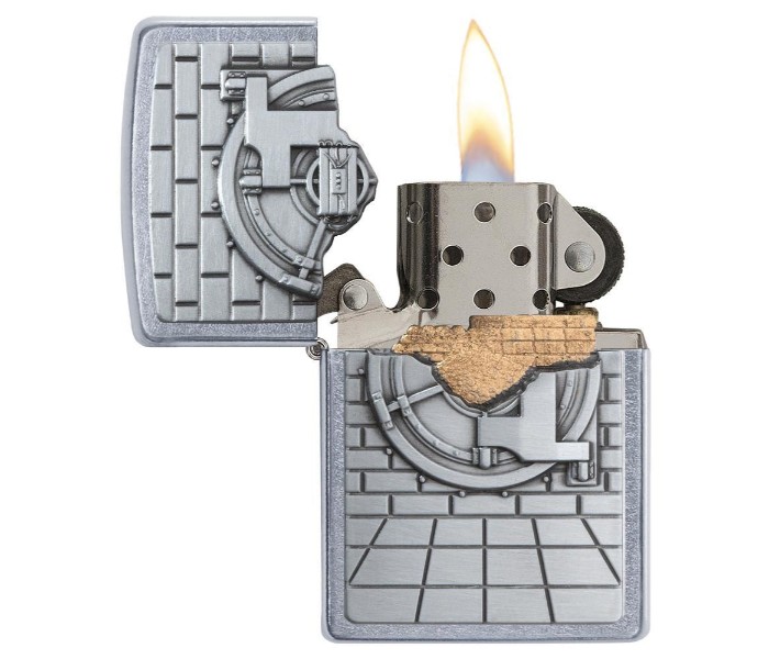 Zippo 29555 Safe Gold Cash Surprise Lighter Silver - Zoom Image 1