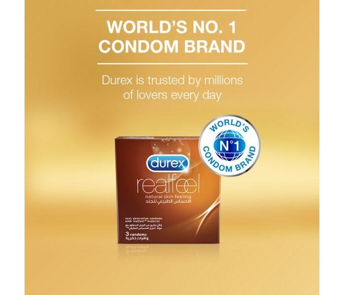 Durex Condoms 3 Pcs - Real Feel - Zoom Image 1