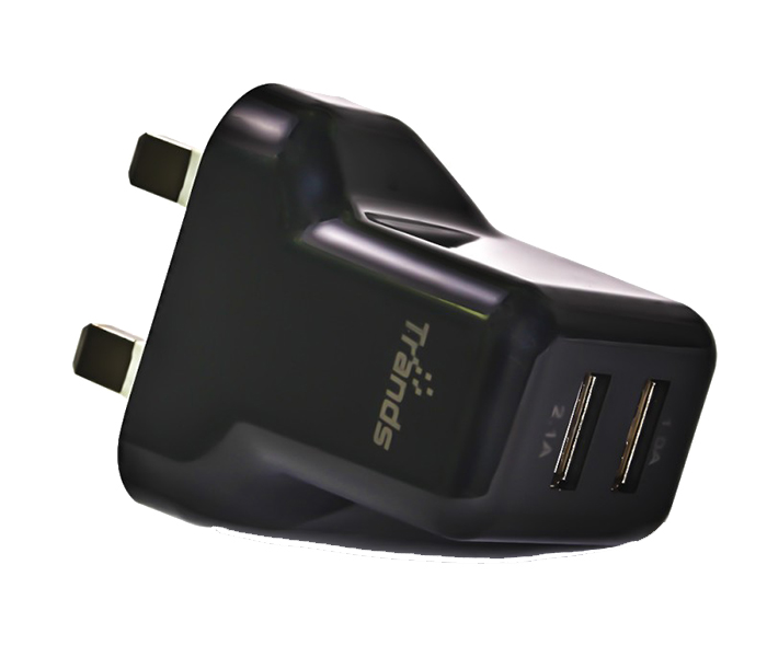 Trands TR-AD275 Dual Port USB Travel charger - Black - Zoom Image