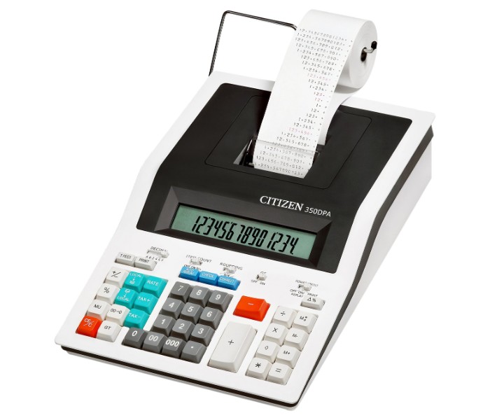 Citizen CTZ DP 350  Mini Printer Calculator White - Zoom Image 3