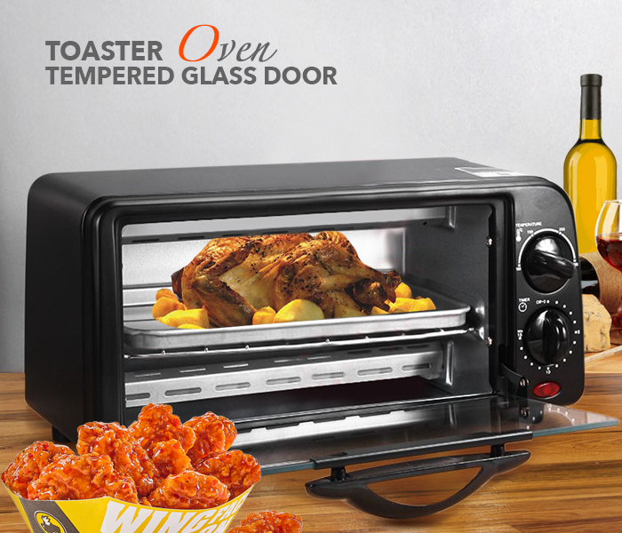 Toaster Oven 8.0 Liter  with Tempered Glass Door Black 118-EO 8.0 Liter  - Zoom Image 2