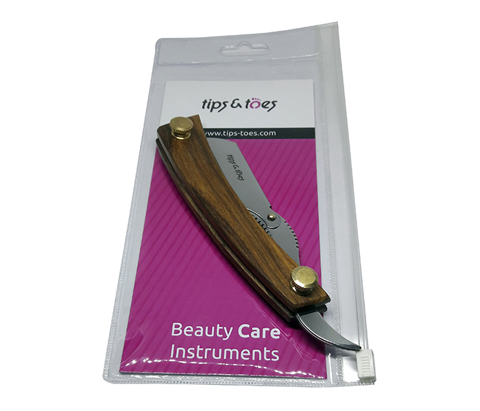 Tips & Toes TT-696 Professional Straight Razor for Classic Shaving, Pure Natural Wood Handmade Handle - Zoom Image 3