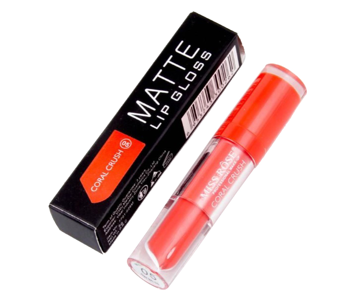 Miss Rose 7701-026D24 Tint Moisturizer Waterproof Sexy Nude Pigments Matte Lip Gloss Coral Crush - Zoom Image