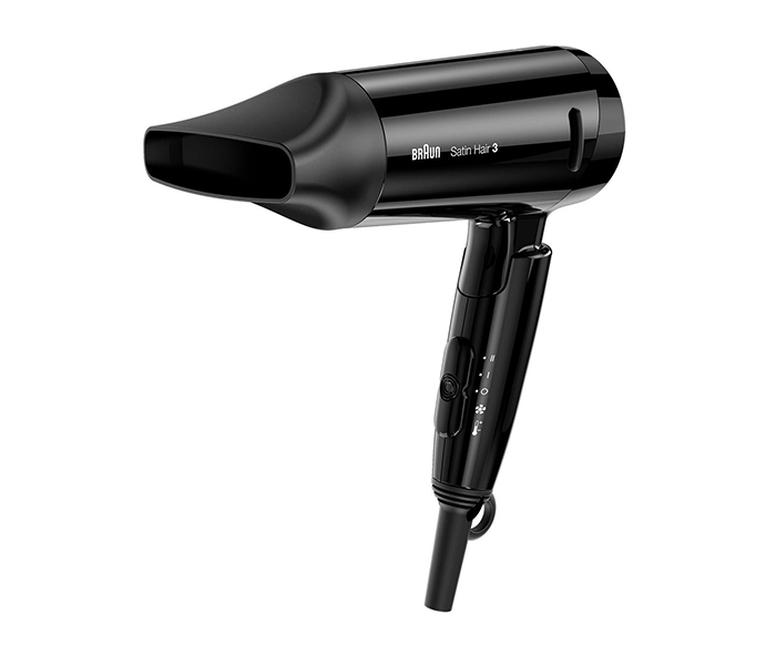 Braun HD-350 1600W Satin Hair 3 Style & Go Travel Hair Dryer, Black - Zoom Image 2