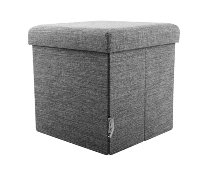 Royalford RF7671 Ottoman Storage Box and Seat - Grey - Zoom Image 1