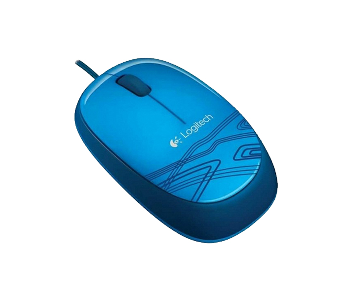 Logitech 910-003114 M105 USB Wired Mouse - Blue - Zoom Image 1