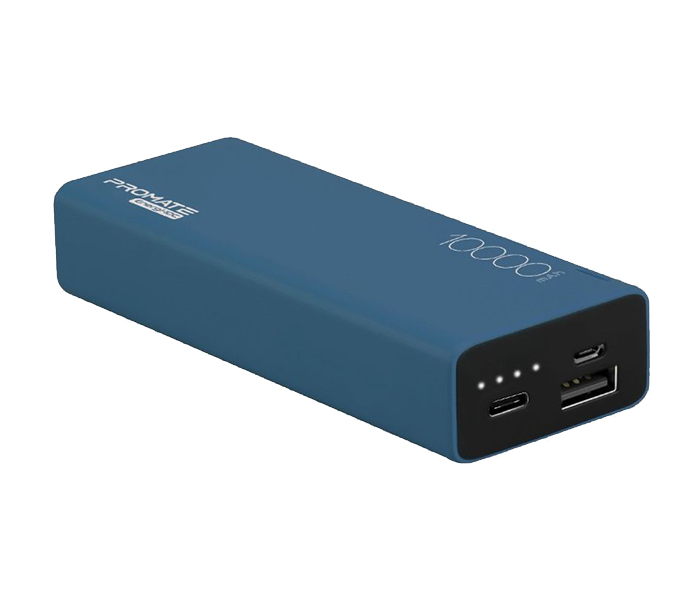 Promate ENERGI-10C 10000mAh High Capacity Lightweight Power Bank - Blue - Zoom Image 6