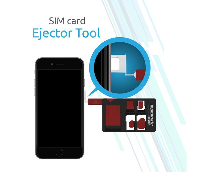 Promate Simate Multifunction 4-In-1 SIM Card Holder, Black - Zoom Image 3