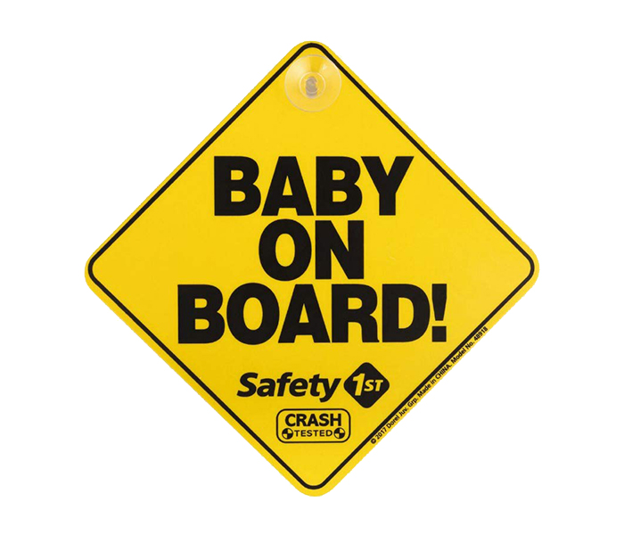 Safety 1st 38000760 Baby On Board Sign for Car - English, Yellow - Zoom Image 3