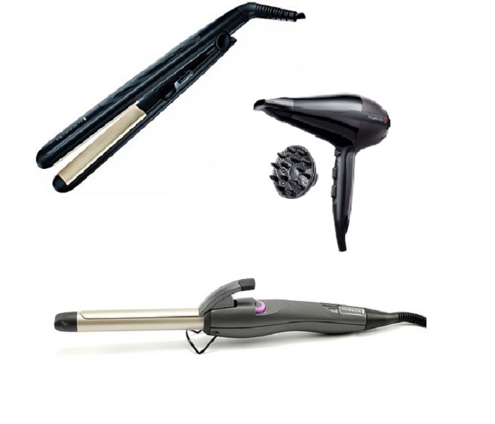 Remington RESET03 3-in-1 Hair Styling Straightener, Dryer and Curler Black - Zoom Image 6