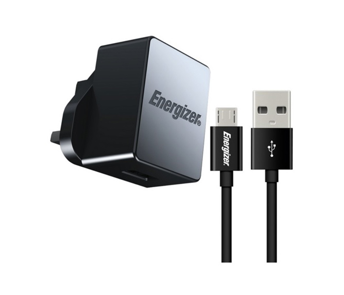 Energizer ACA1QUKHMC3 Hightech USB Quick Wall Charger with Micro USB Cable - Black - Zoom Image 2