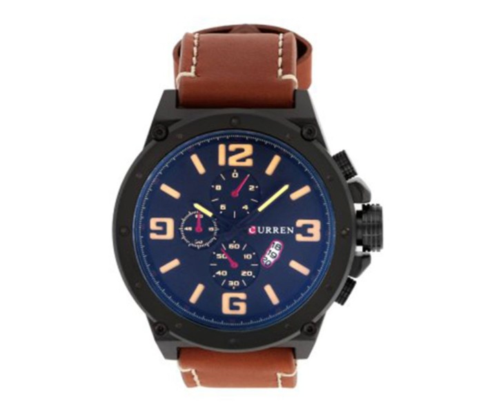 Curren Men's Quartz Analog Watch Cu-8230 Brown - Zoom Image