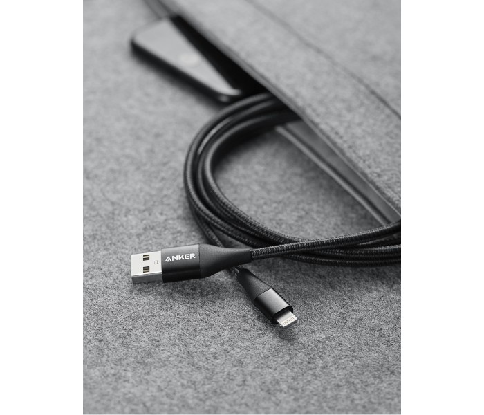 Anker A8452 Powerline II Plus Lightning Cable 3 ft Black - Zoom Image 1