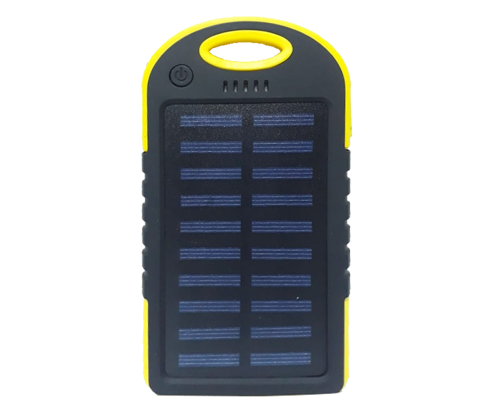 GK Genuine 10,000 mAh Solar Power bank for all Device - Yellow - Zoom Image 1