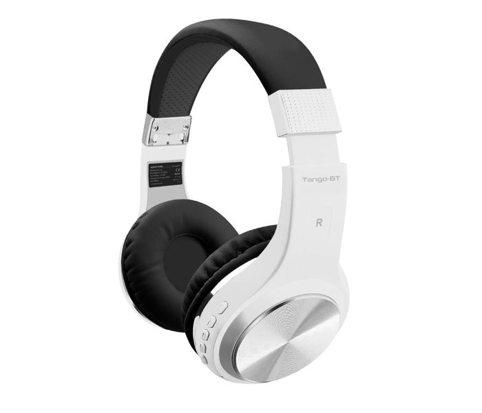 Promate Tango-Bt Foldable On-Ear Wireless Stereo Headset with Built-In Music Controls, White - Zoom Image 8