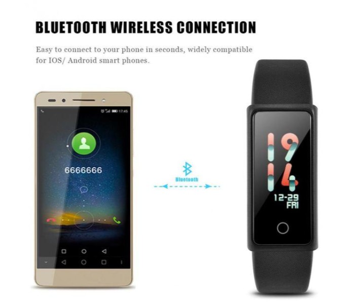 Bluetooth Waterproof Smart Fitness Tracker Wristband F600 Multicolor - Zoom Image 5