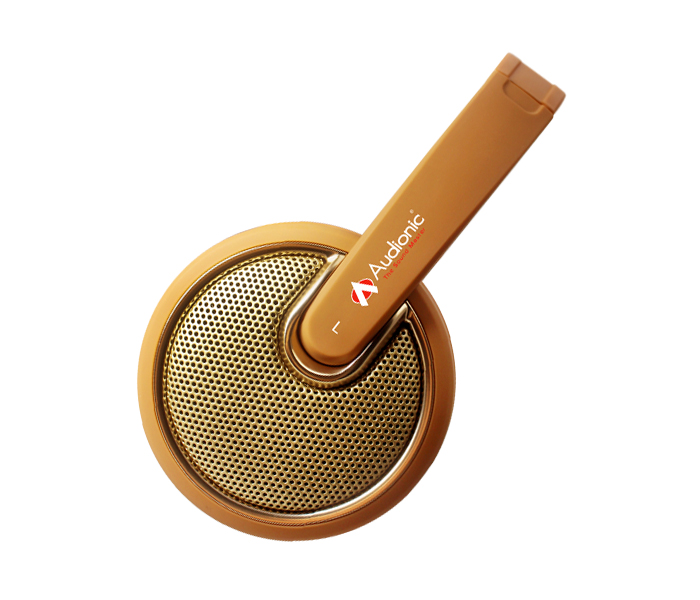 Audionic CLASSIC-101 Headphone with Mic, Gold - Zoom Image 2