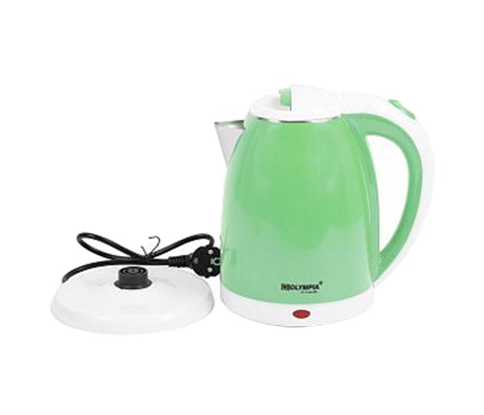 Olympia OE-42 2.0 Liter Stainless Steel Electric Cordless Kettle, Green - 1800W - Zoom Image 1