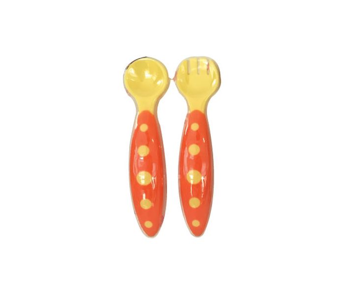 Flamingo FL-BB9432BFSST Two Color Baby Feeding Spoon - 2 Pieces - Zoom Image