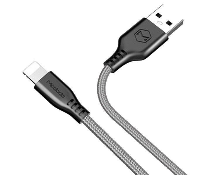 Mcdodo CA-5151 1.2m Warrior Series Lightning Cable - Gray - Zoom Image 2