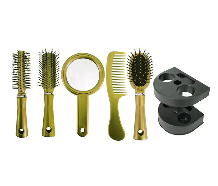 Epsilon EN3516 Hair care Comb Set with Holder 5 Pieces - Gold - Zoom Image 2