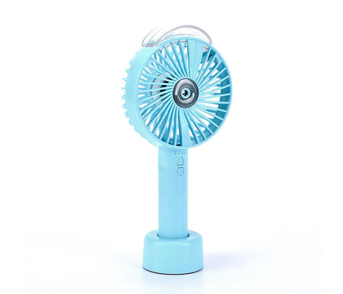 Portable Mini Air Conditioner Rechargeable USB Fan Water Spray - Blue - Zoom Image 1