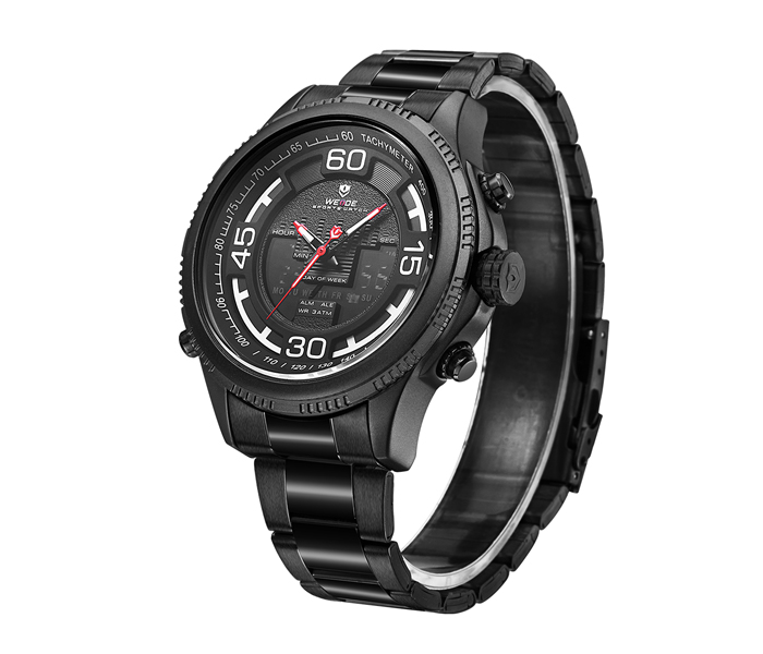 Weide WH-6306MB Analog and Digital Watch Black and White - Zoom Image 2