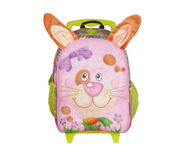 Okiedog 86013 Wildpack Junior Trolley Rabbit W-Eva Front Size M For Unisex Pink And Green - Zoom Image 2