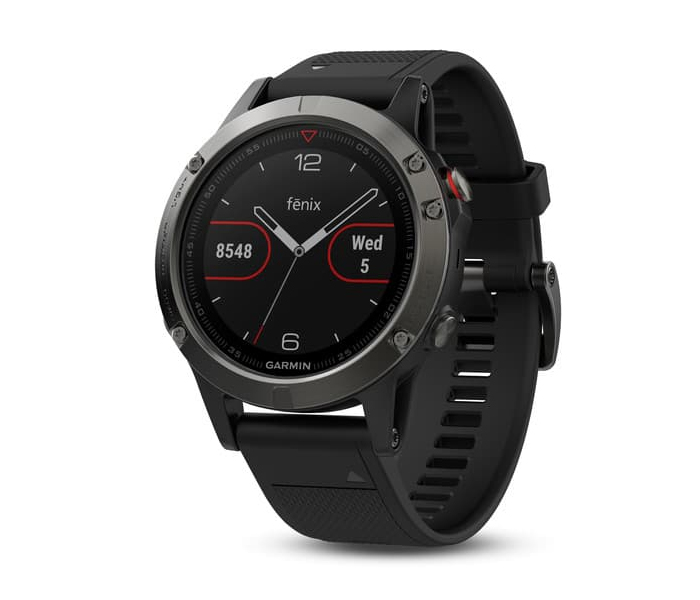 Garmin Fenix5 Multi Sport Smart Watch With Silicone Band  - Black - Zoom Image 3