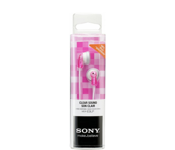 Sony MDRE9 Stylish In Ear Headphones - Pink - Zoom Image 2