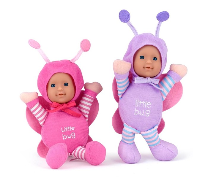 Dolls World 8532 18cm Little Bug 2 Pcs Pink and Purple - Zoom Image