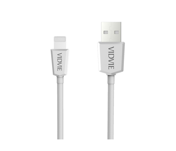 Vidvie CB-401 Data Cable for Apple iPhone - 1 Meter, White - Zoom Image 3