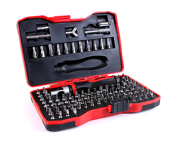 Geepas GT7651 101 Pcs Ratchet and Bits Set Black and Red - Zoom Image 2