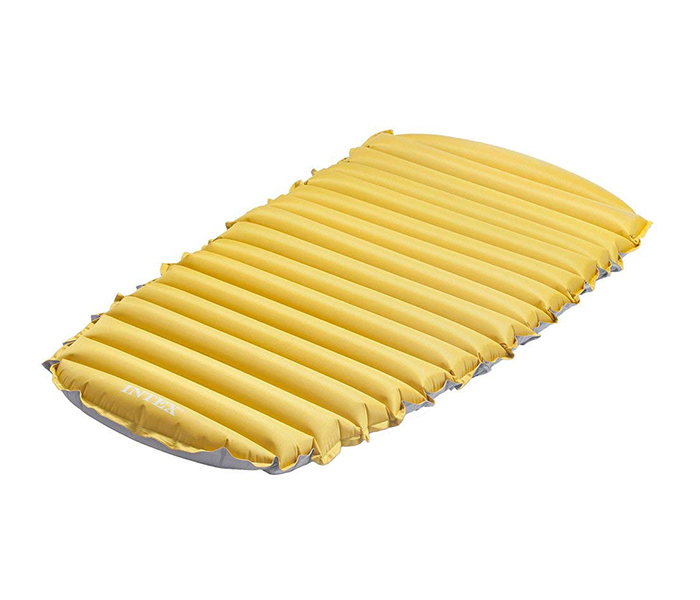 Intex ZX-68708 76 x 183 x 10CM Inflatable Single Camping Bed - Yellow - Zoom Image 2