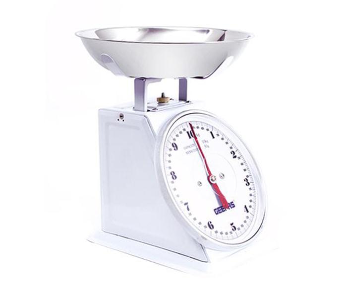 Geepas GBS4186 10 kg Adjustable Kitchen Scale - White - Zoom Image 2