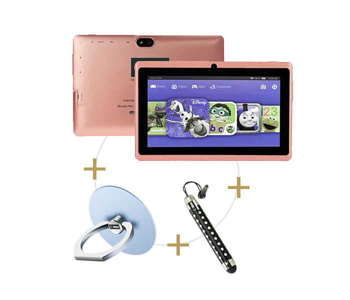 C idea CM10 7 Inch 1GB RAM 8GB Internal Memory Android Tablet With Combo of Touch Pen and Finger Holder Pink - Zoom Image