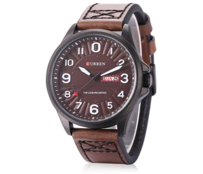 Curren 8269 Analog Quartz Watch For Men Coffee - Zoom Image 1