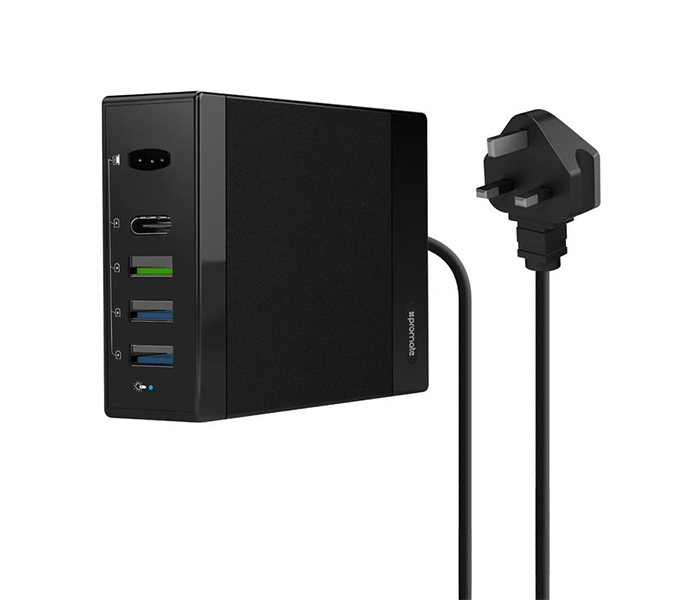 Promate UNICHARGER 85W High Powered Universal UK Type Laptop Charger - Black - Zoom Image 2