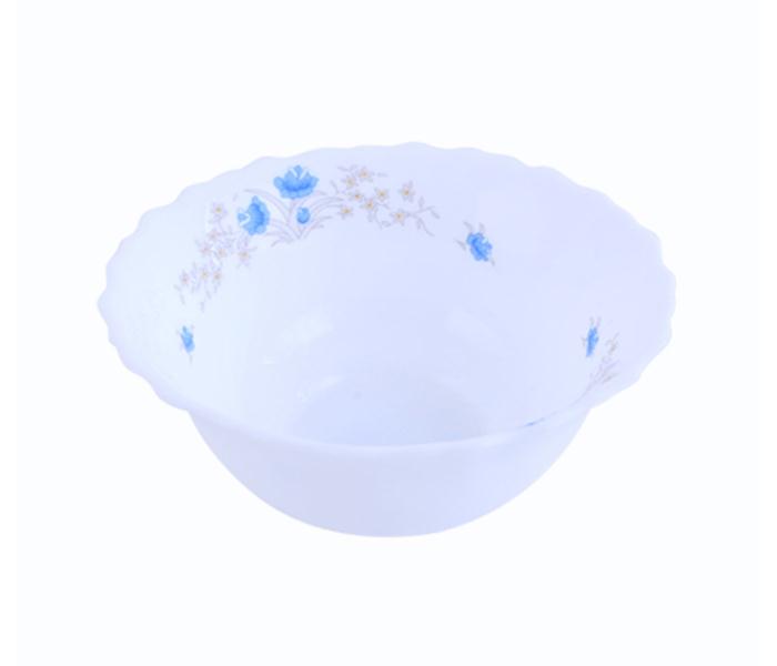 Royalford RF5685 8-inch Opal Ware Romantic Soup Bowl - White - Zoom Image 1