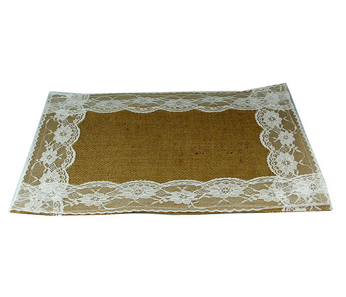 Taqdeer 851-88 Jute Decorative Table Mat - 12Pcs Set - Zoom Image 3