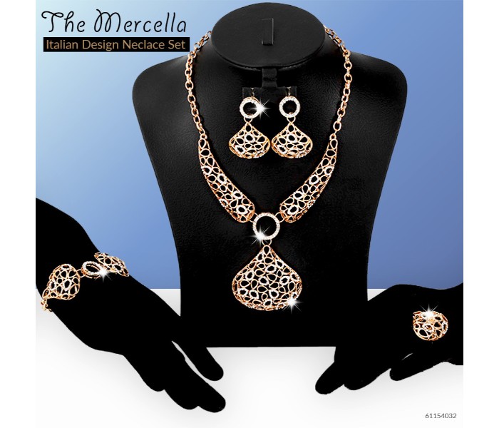 The Mercella 18K Gold Plated Italian Design Necklace Set 61154032 - Zoom Image 6