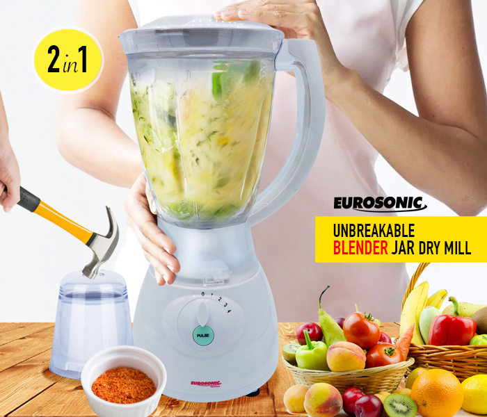 Eurosonic ES-878 High quality Unbreakable 600W Blender - Zoom Image